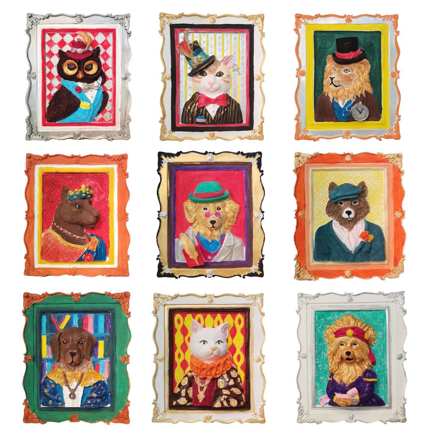 Animal Head Plaster Painting Kit for All Ages