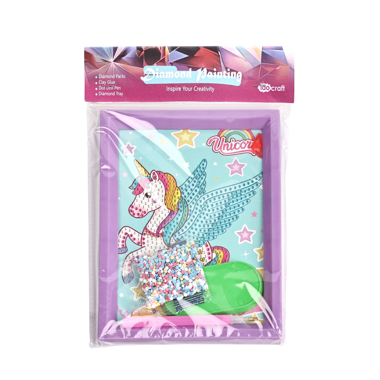 Diamond Painting 18*14 cm Paperboard with Plastic Frame