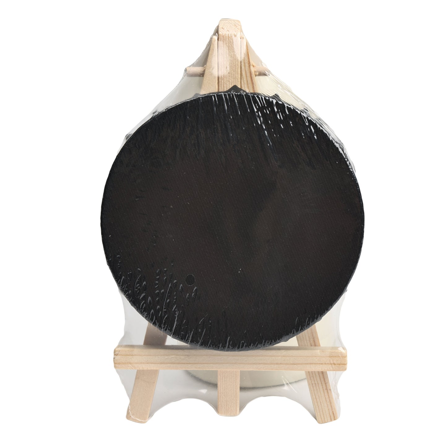 Black Mini Canvas Set with Wooden Easel