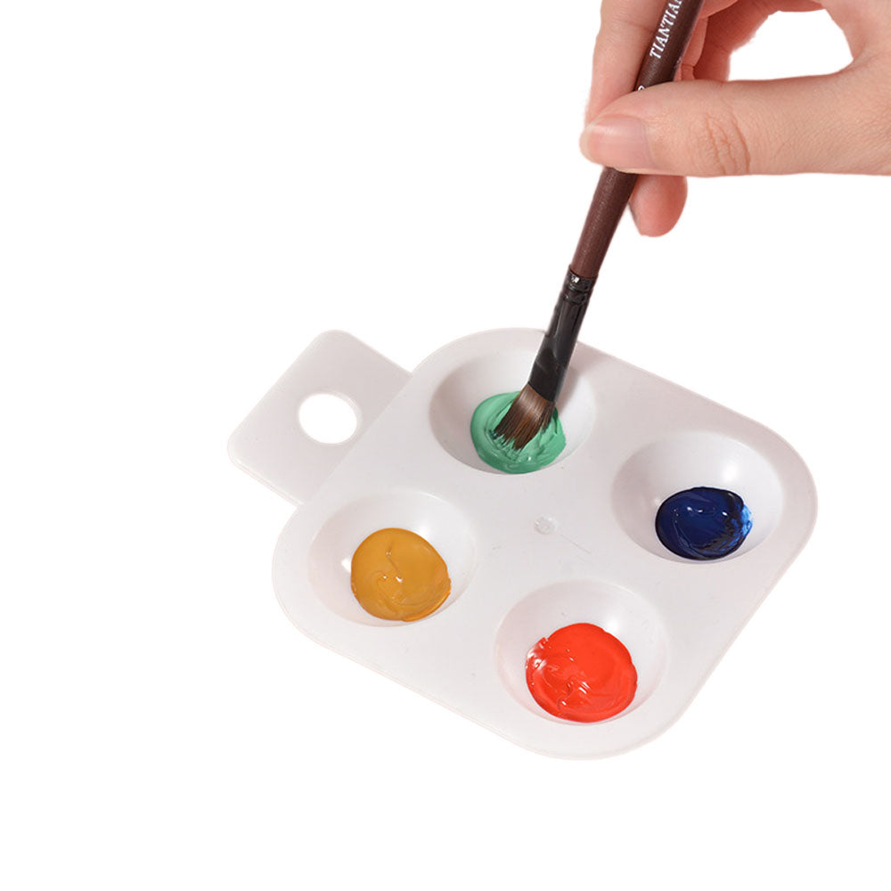 Square Painting Palette 4 Wells with 1 Handle