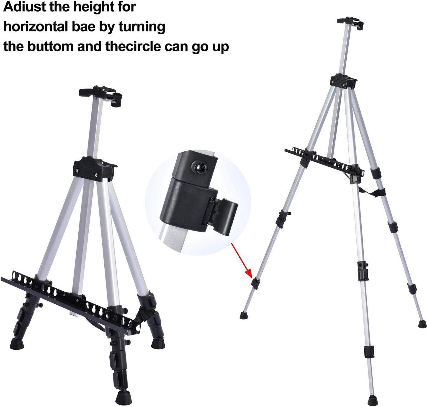 Aluminum Tripod Artist Easels Stand for Painting Canvas