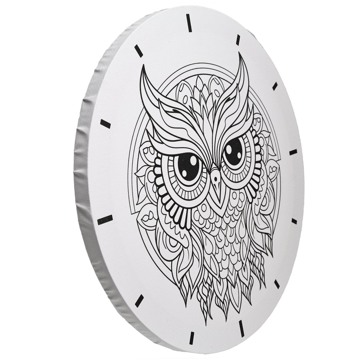 Coloring Painting 30*30 cm Round Stretched Canvas for Adults