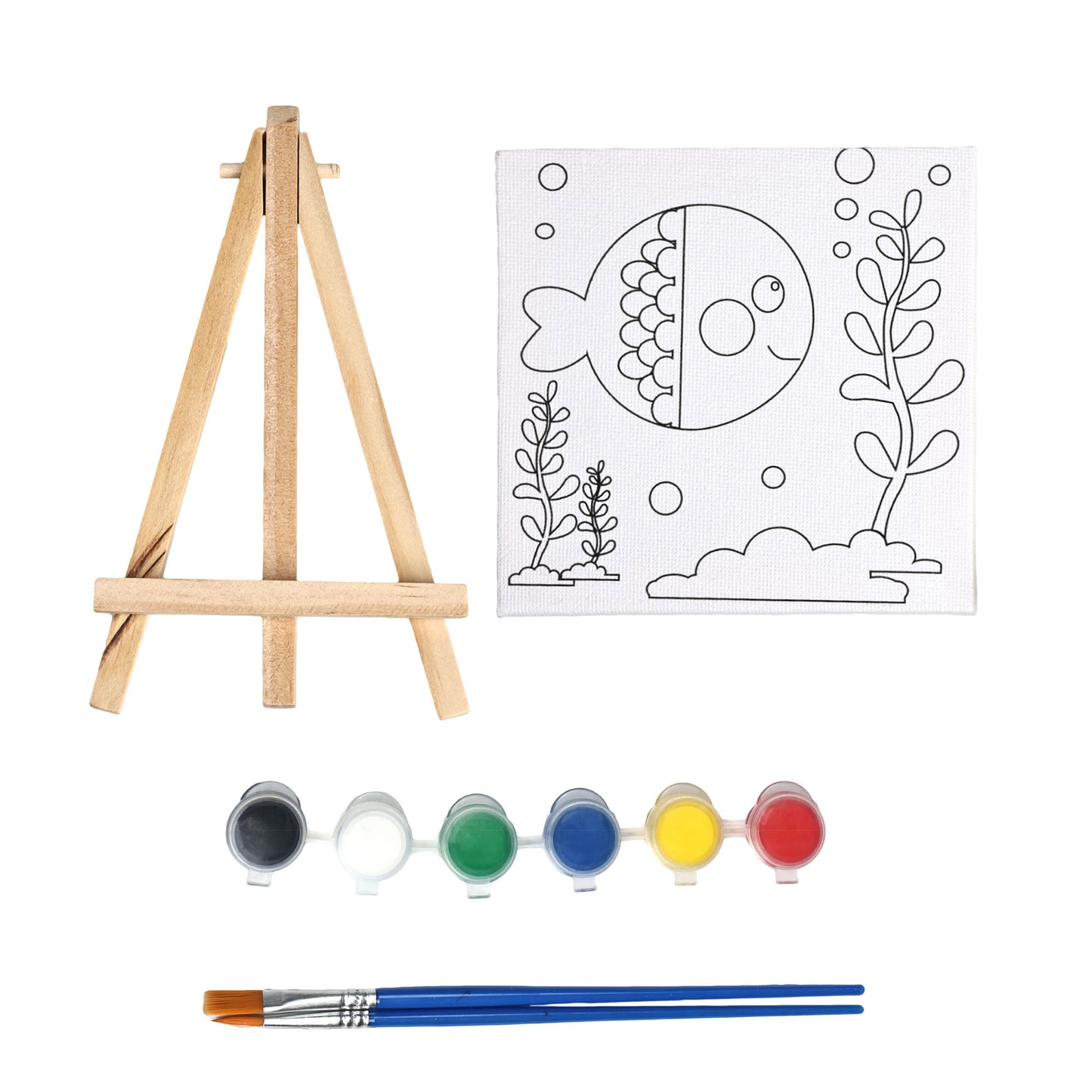 Coloring Painting Board Kit 10*10cm for Kids and Students
