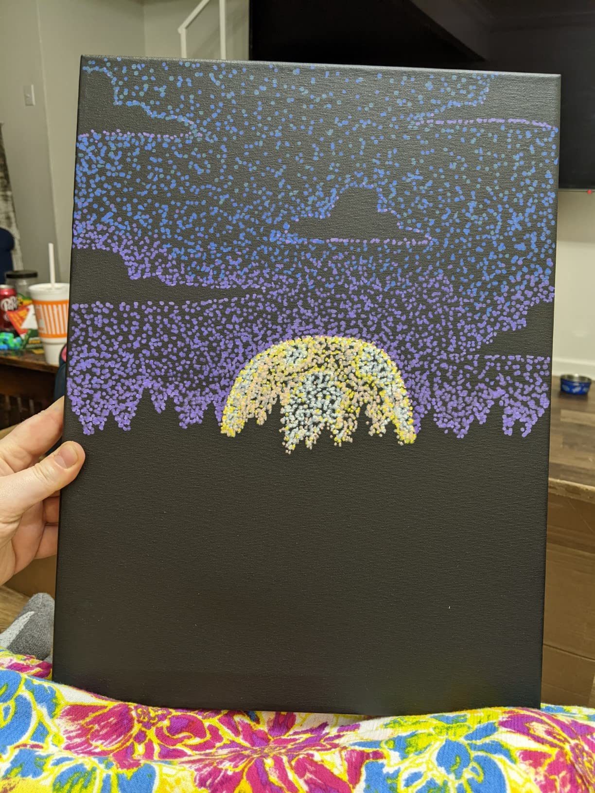 Black Triple Gesso Stretched Canvas for Oil and Acrylic