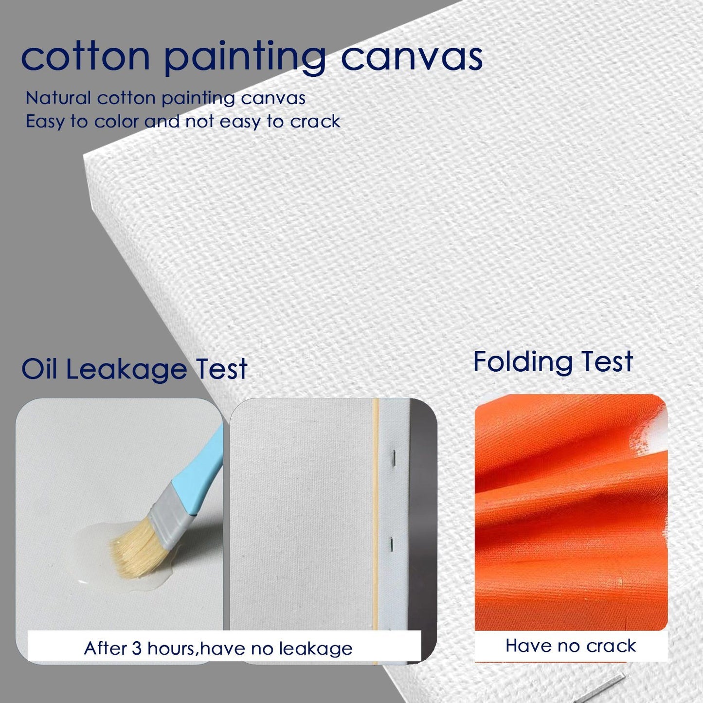 Black Mini Canvas Set with Wooden Easel