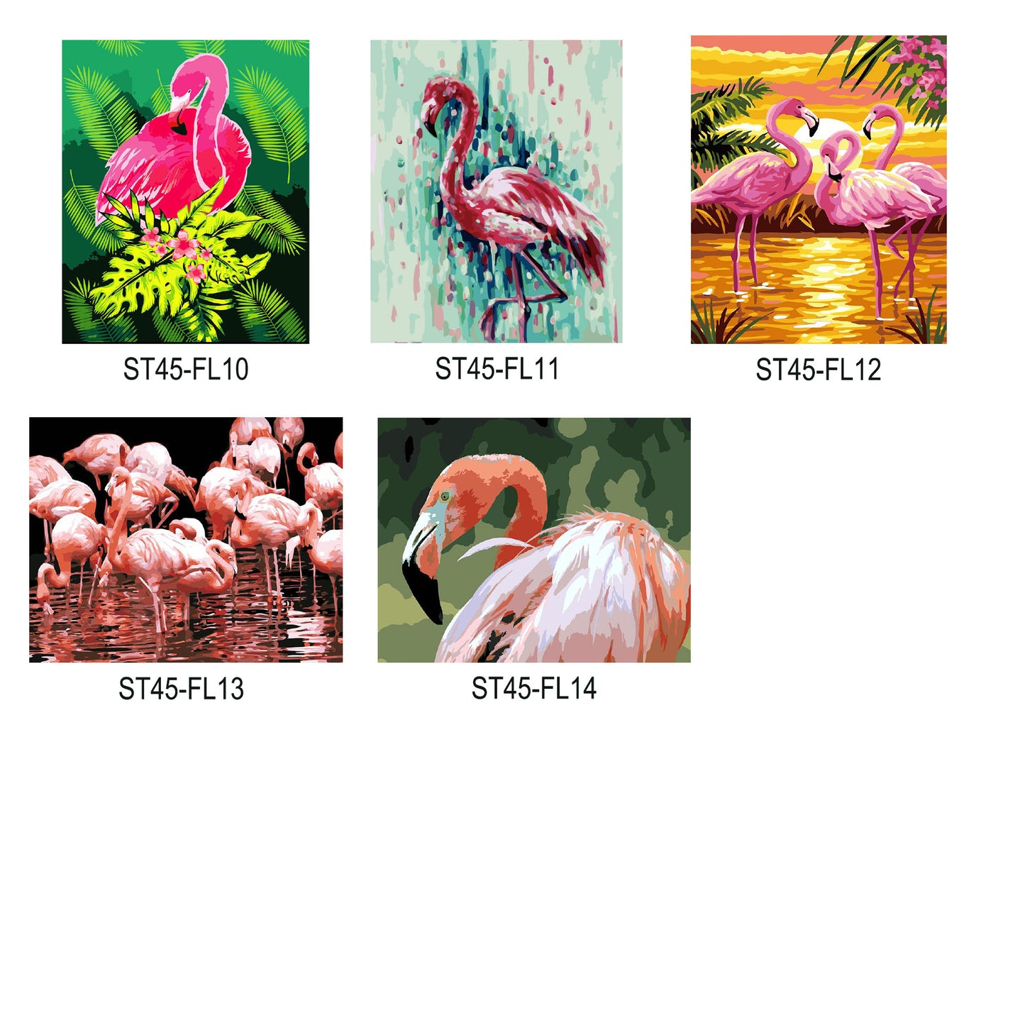 Paint By Number Stretched Canvas 40*50 cm for Wall Decoration