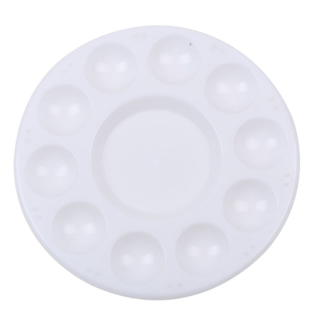 Round Painting Palette 10 Wells with 1 Reservoir