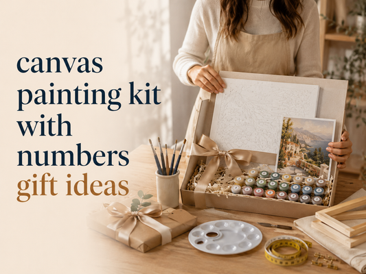 Canvas Painting Kit with Numbers Gift Ideas