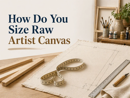 How to Size Raw Artist Canvas