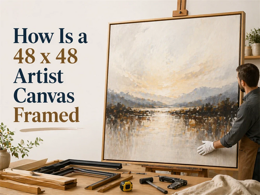 How to Frame a 48x48 Artist Canvas