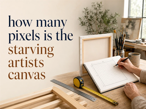 How Many Pixels Is the Starving Artists Canvas