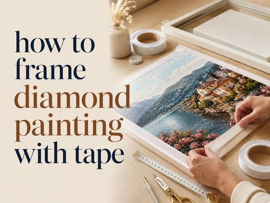 How to Frame Diamond Painting With Tape