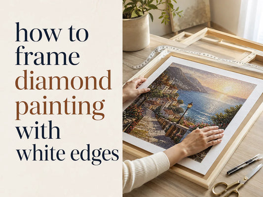 How to Frame Diamond Painting With White Edges