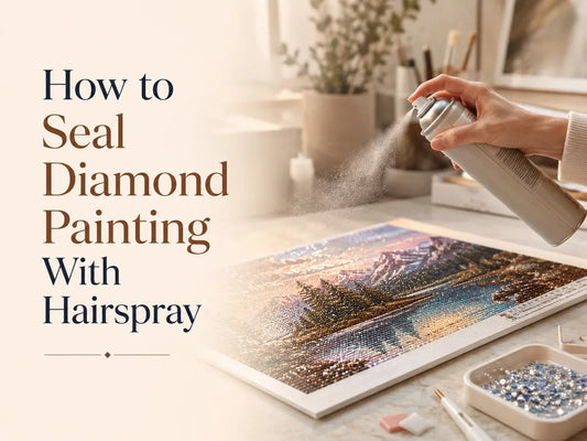 How to Seal Diamond Painting With Hairspray
