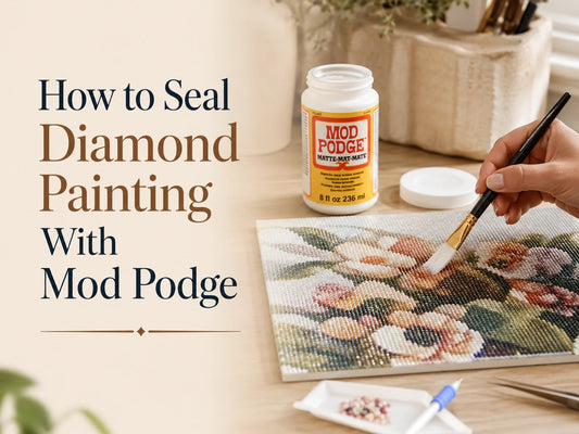 How to Seal Diamond Painting With Mod Podge