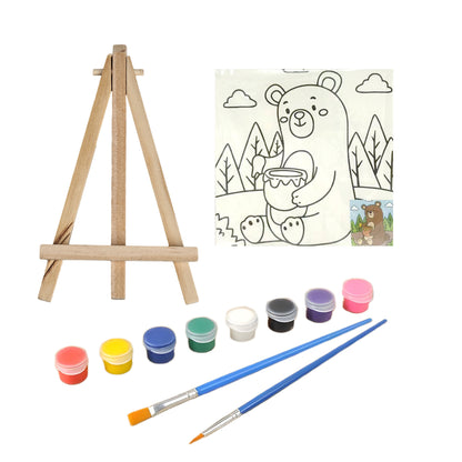 Coloring Painting, 3 mm MDF, Primed Canvas Panel  15*15 cm (6''*6'')