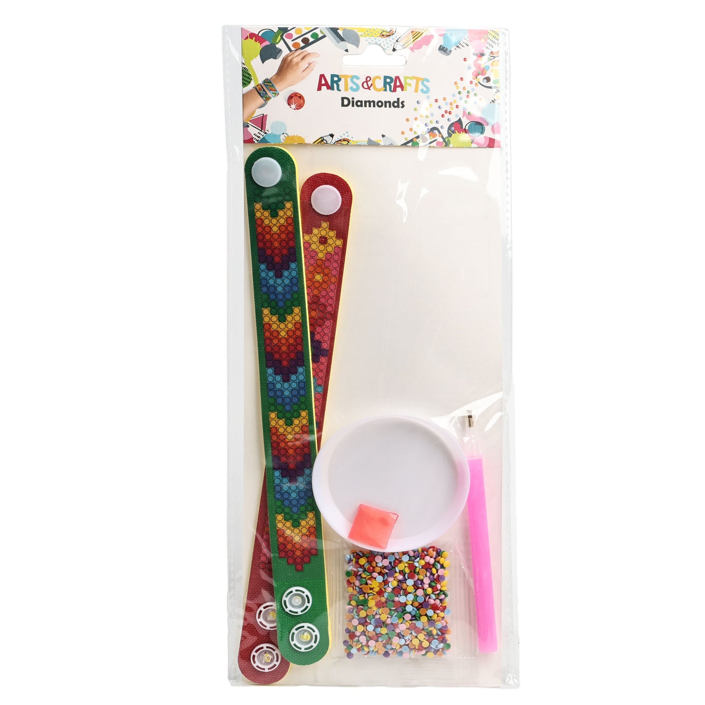 Diamond Painting 3*20 cm Wristband 2 Pieces  for Kids or Students