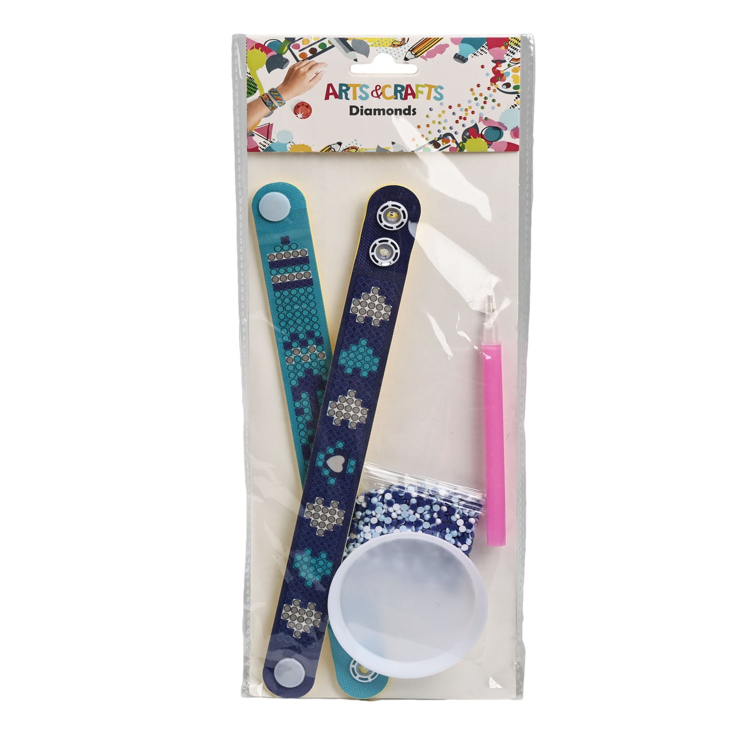 Diamond Painting 3*20 cm Wristband 2 Pieces  for Kids or Students