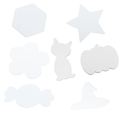 Primed Canvas Panel with Multiple Shapes