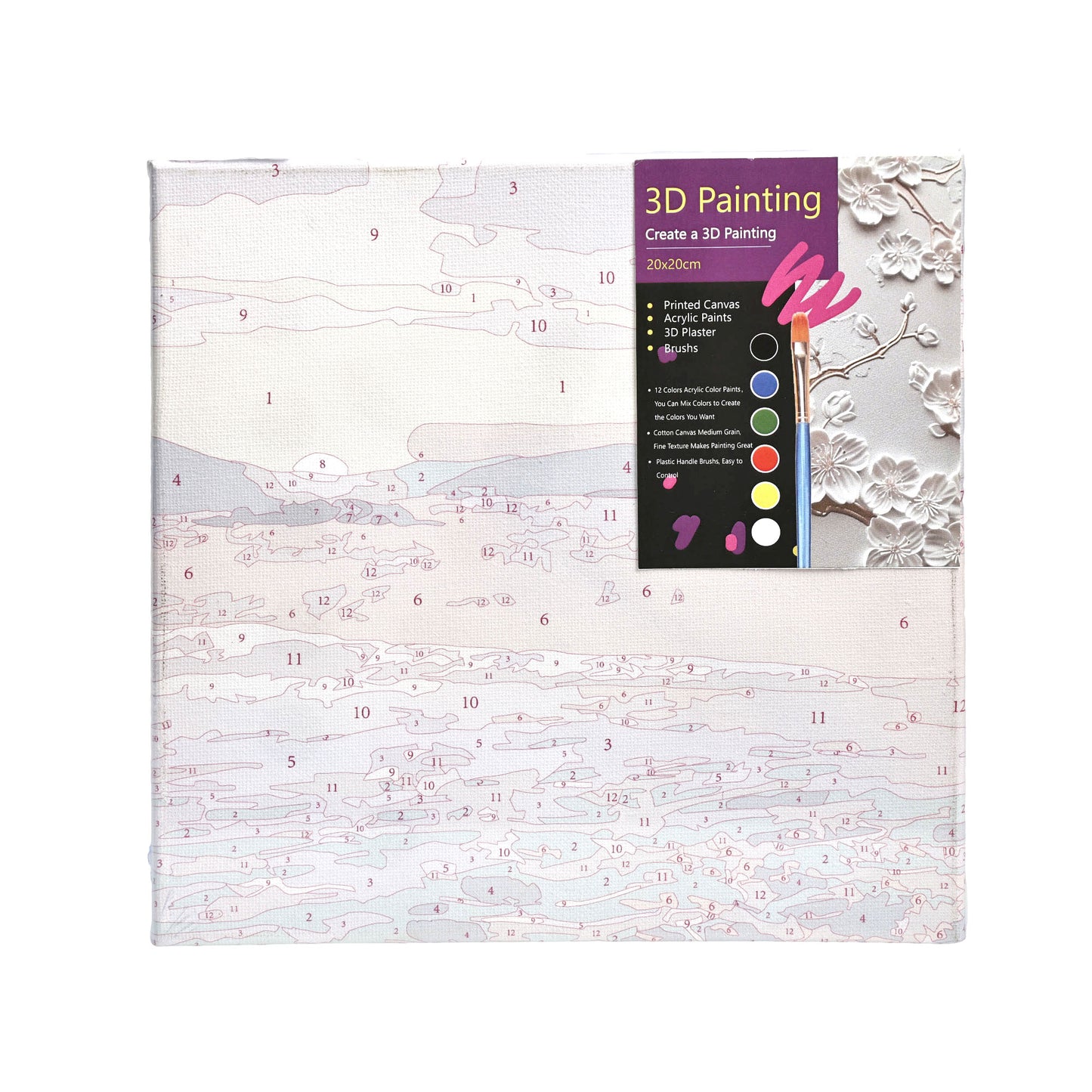 Paint by Number with Plaster Model Ornaments