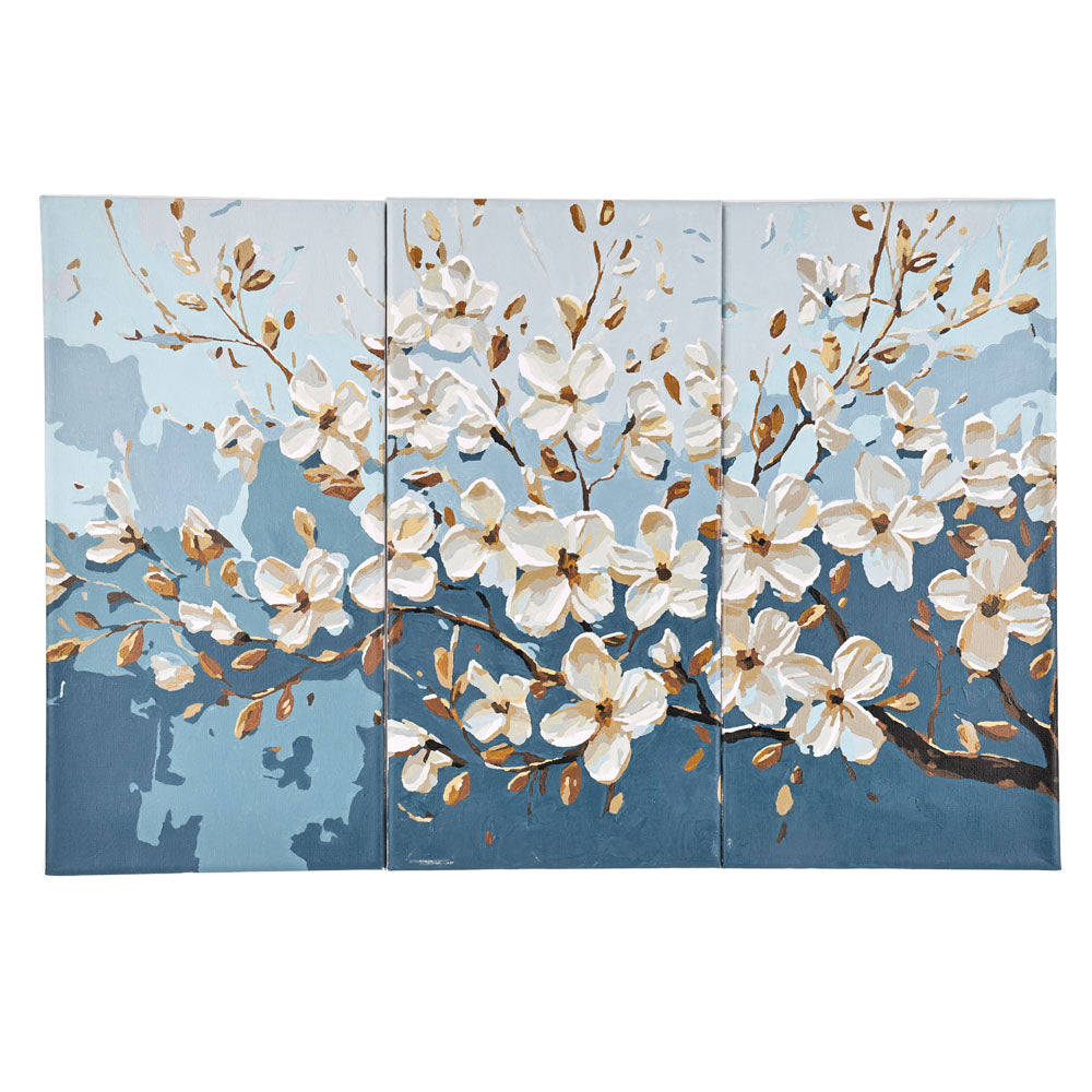 Paint By Number Stretched Canvas 40*20 cm 3 PCS/SET