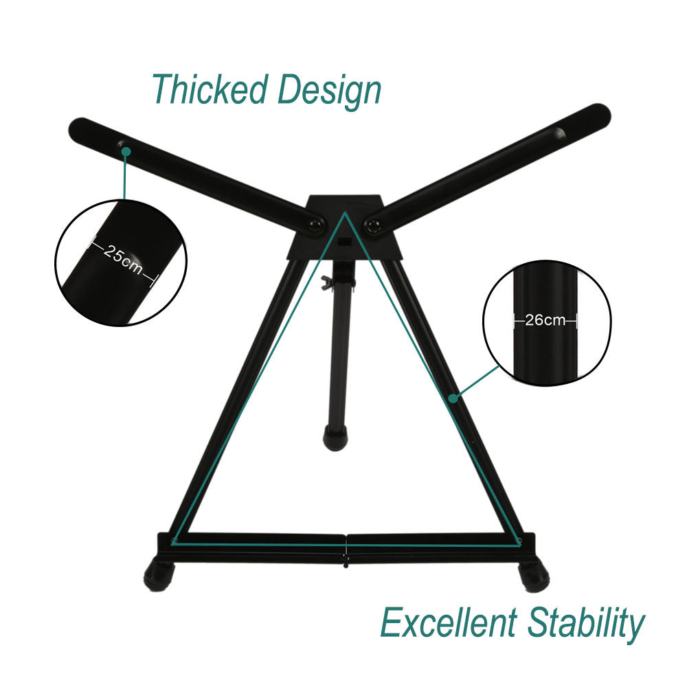 Iron Display Easel with Bag Portable for Table Painting
