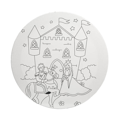 Coloring Painting 30*30 cm Round Stretched Canvas for Adults