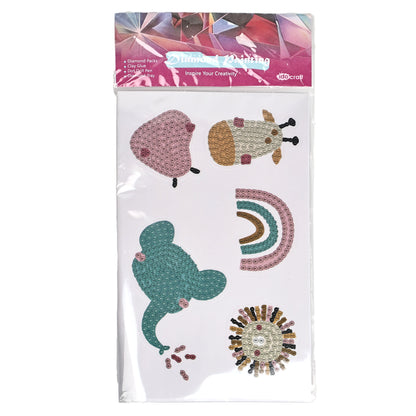 Diamond Painting 7*14 cm Paster 2 Pieces for Kids or Students