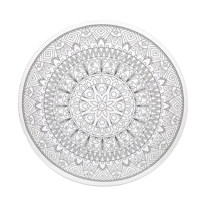 Coloring Painting 30*30 cm Round Stretched Canvas for Adults