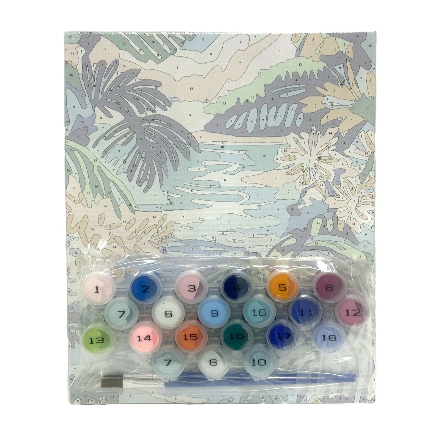 Paint By Number Canvas Panel 20*25 cm 4 PCS/set