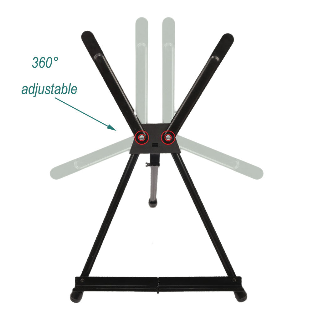 Iron Display Easel with Bag Portable for Table Painting