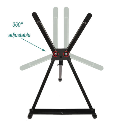Iron Display Easel with Bag Portable for Table Painting