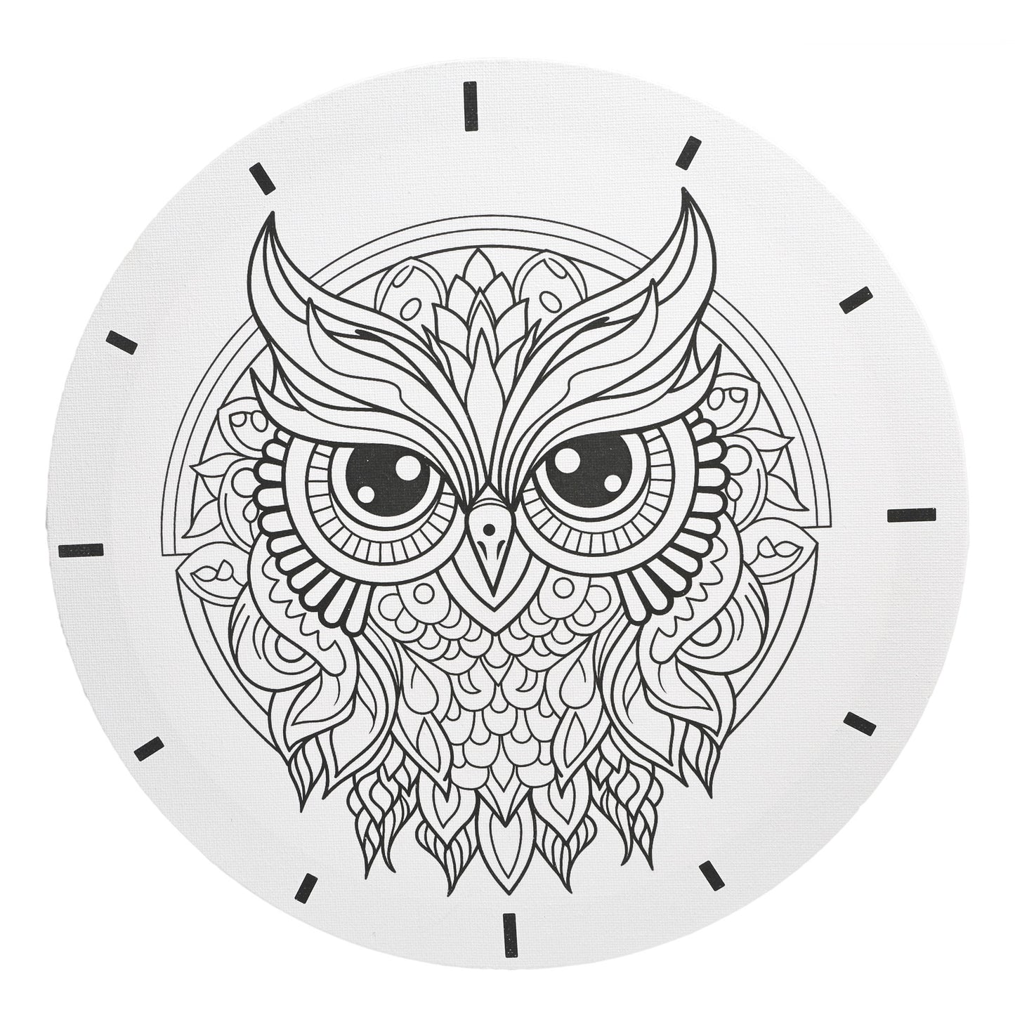 Coloring Painting 30*30 cm Round Stretched Canvas for Adults