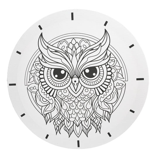 Coloring Painting 30*30 cm Round Stretched Canvas for Adults