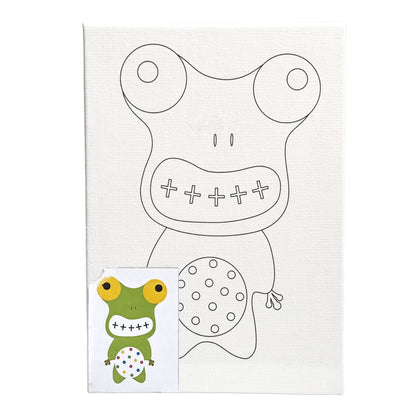 Coloring Painting Board Kit 13*18cm Cartoon for Kids and Students