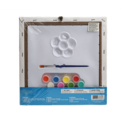 Coloring Painting Stretched Canvas 26*26 cm