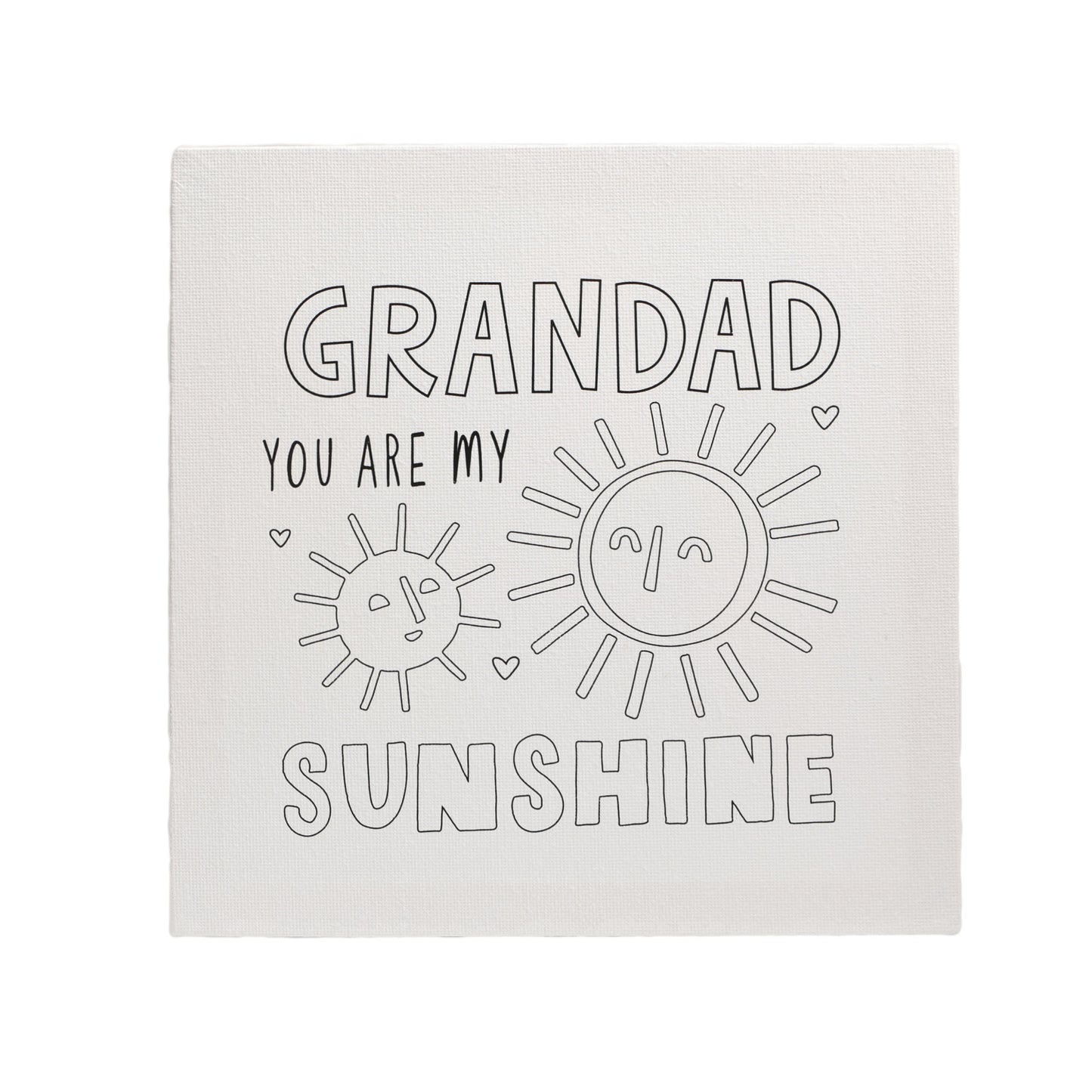 Coloring Painting 20*20 cm Stretched Canvas for Kids