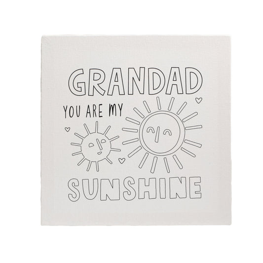 Coloring Painting 20*20 cm Stretched Canvas for Kids