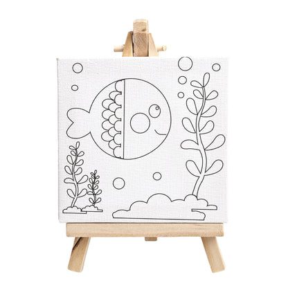 Coloring Painting Board Kit 10*10cm for Kids and Students