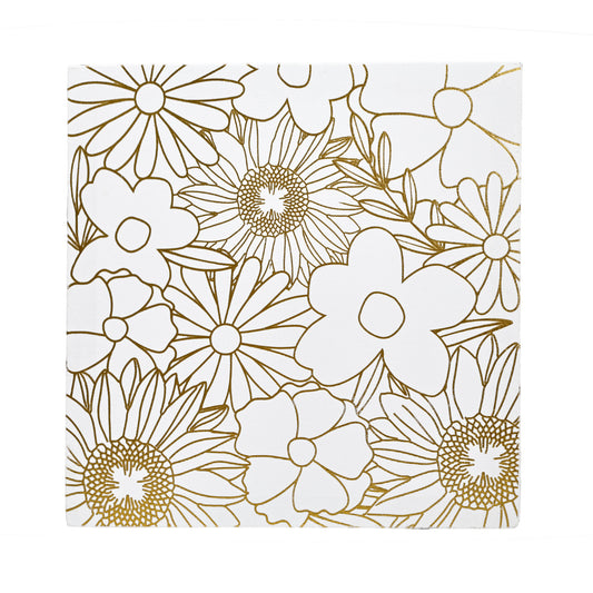 Coloring Golden Painting 30*30 cm Stretched Canvas