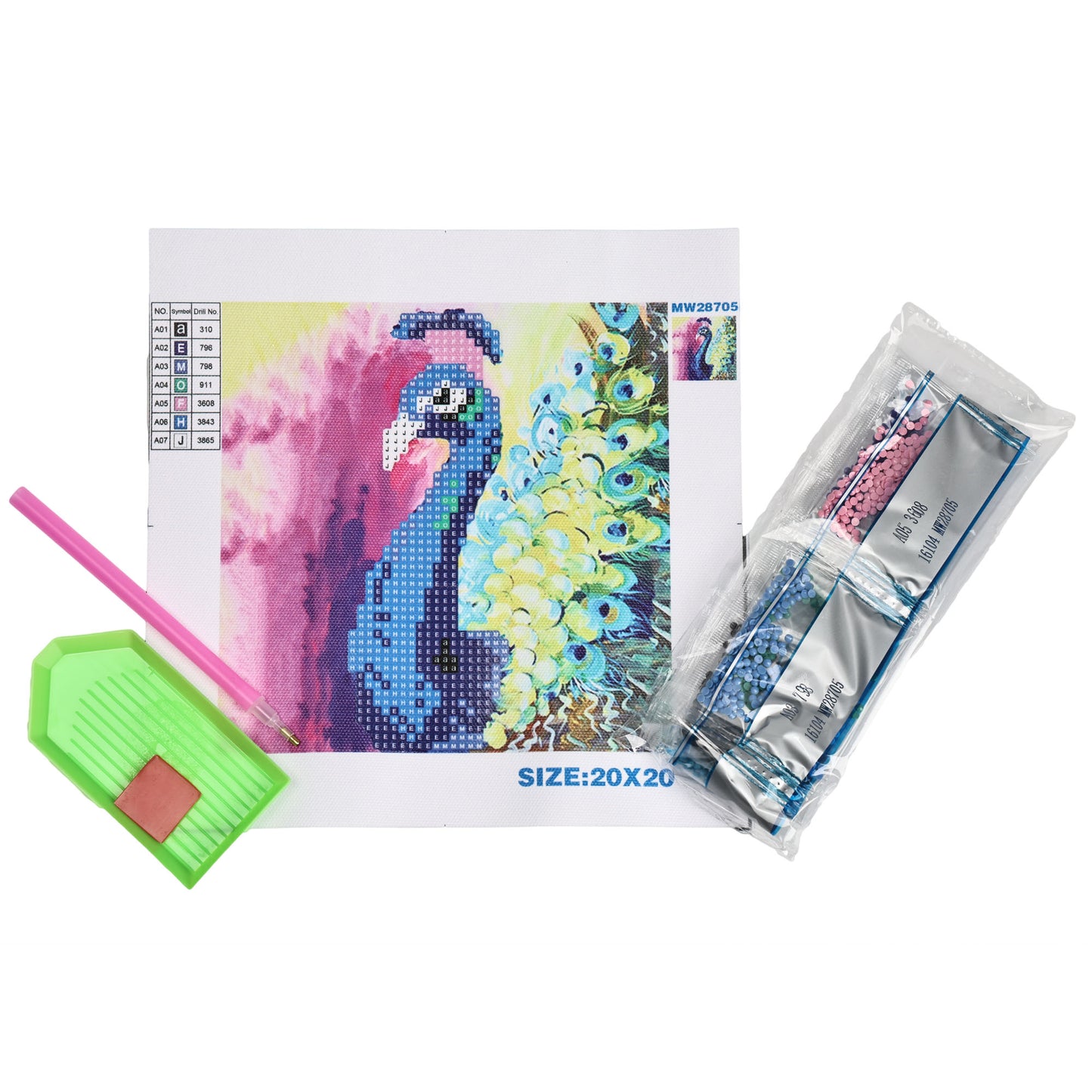 Diamond Painting Canvas Roll 20*20 cm
