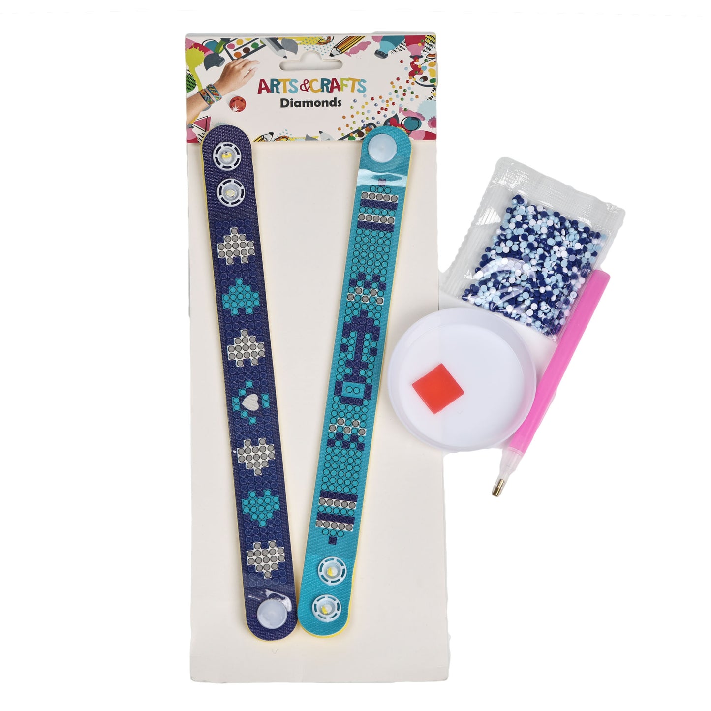 Diamond Painting 3*20 cm Wristband 2 Pieces  for Kids or Students