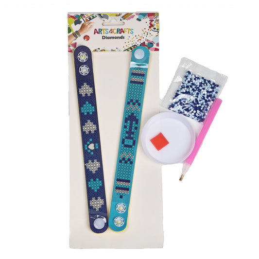 Diamond Painting 3*20 cm Wristband 2 Pieces  for Kids or Students
