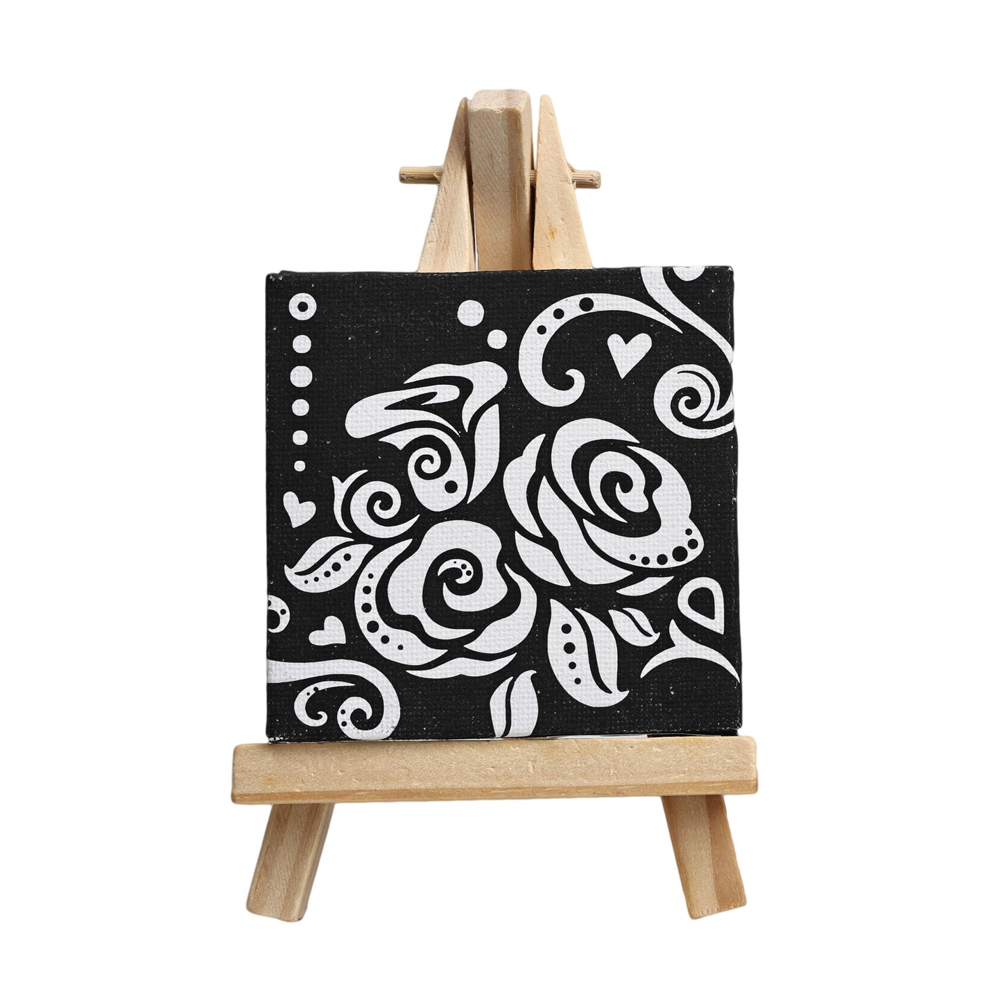 Coloring Painting Mini Stretched Canvas 8*8cm