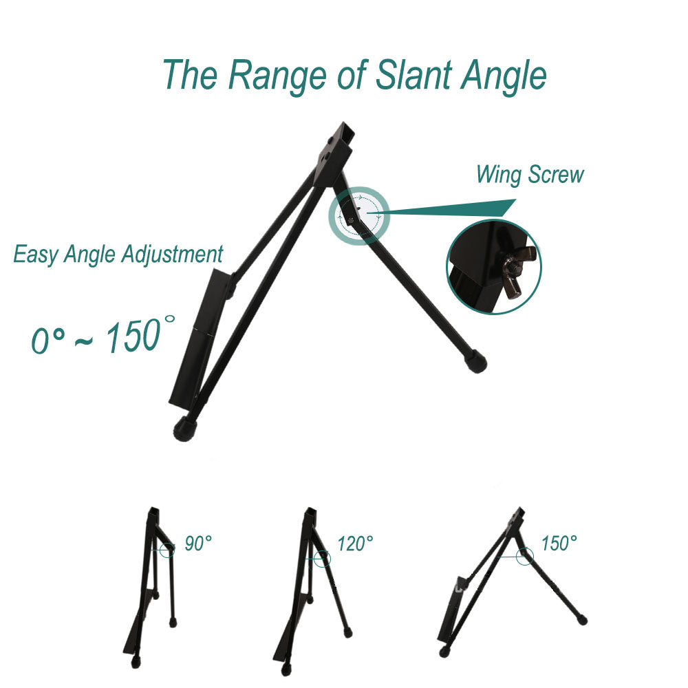 Iron Display Easel with Bag Portable for Table Painting
