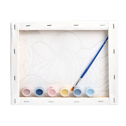Coloring Golden Painting 26*24 cm Stretched Canvas
