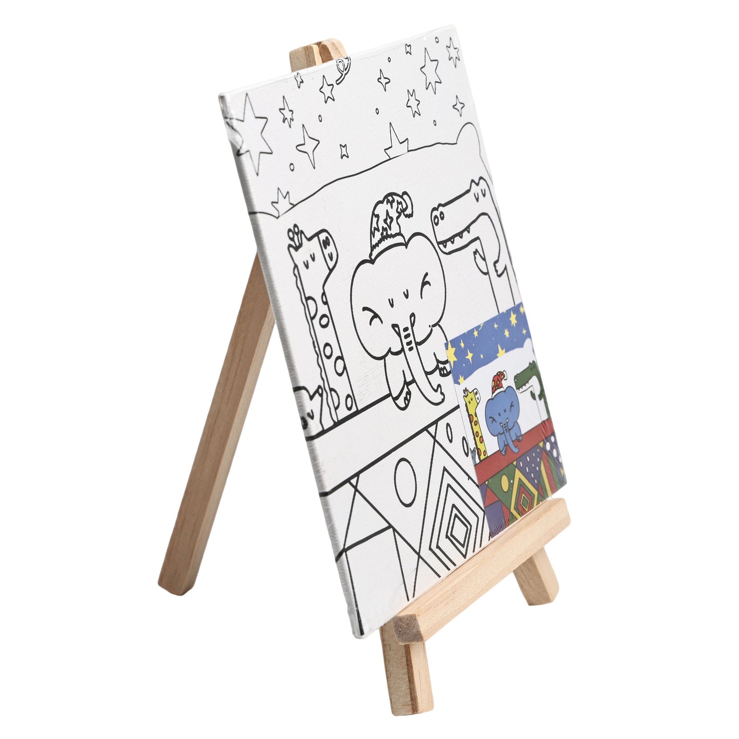 Coloring Painting Board Kit 10*15cm Cartoon for Kids and Students