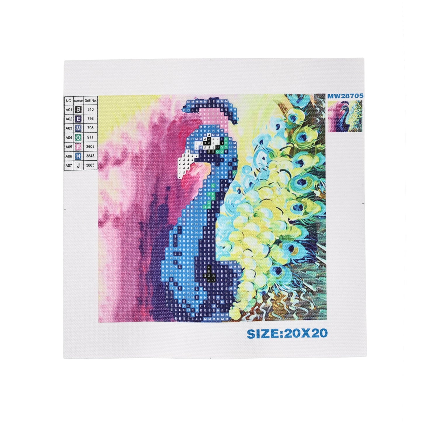 Diamond Painting Canvas Roll 20*20 cm