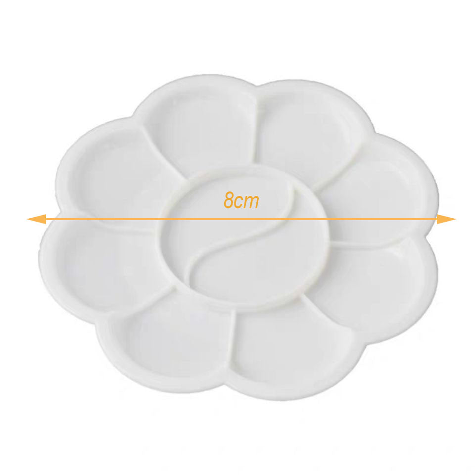 Plum Blossom-Shaped Palette Paint Trays for Children′s Coloring Painting
