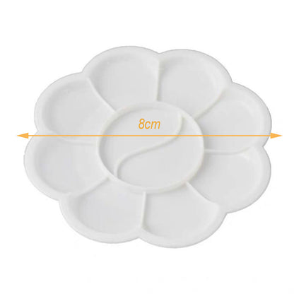 Plum Blossom-Shaped Palette Paint Trays for Children′s Coloring Painting